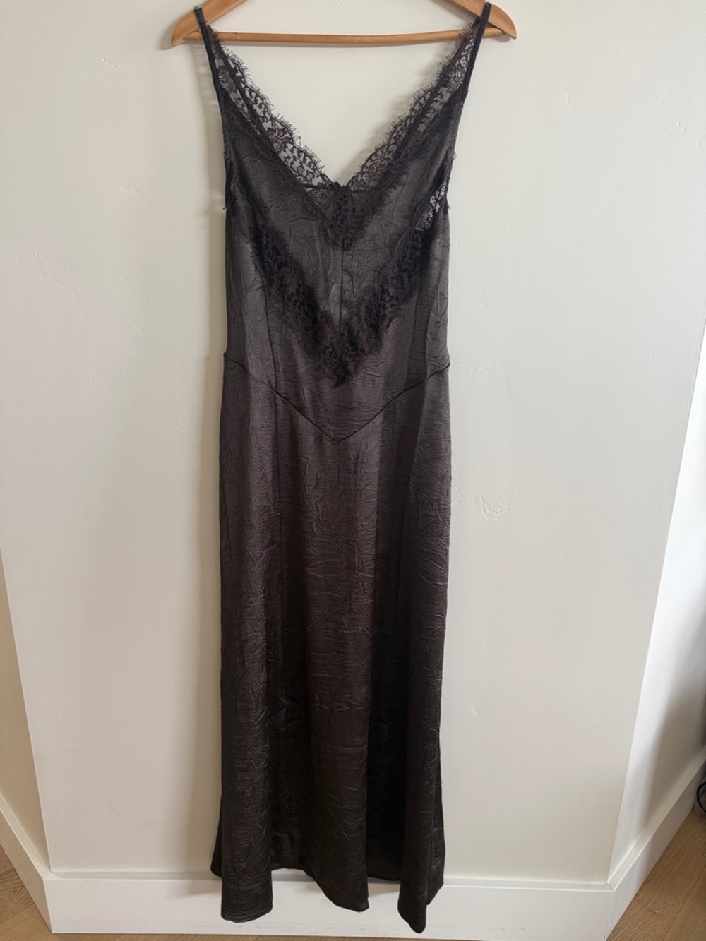 Free People Dark Brown/Fudge Maybe Forever Maxi Dress - Picture 2 of 5